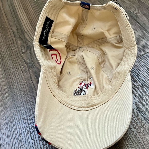 U.S. Polo Assn. Cream Cap with Red Embroidery - Picture 8 of 9